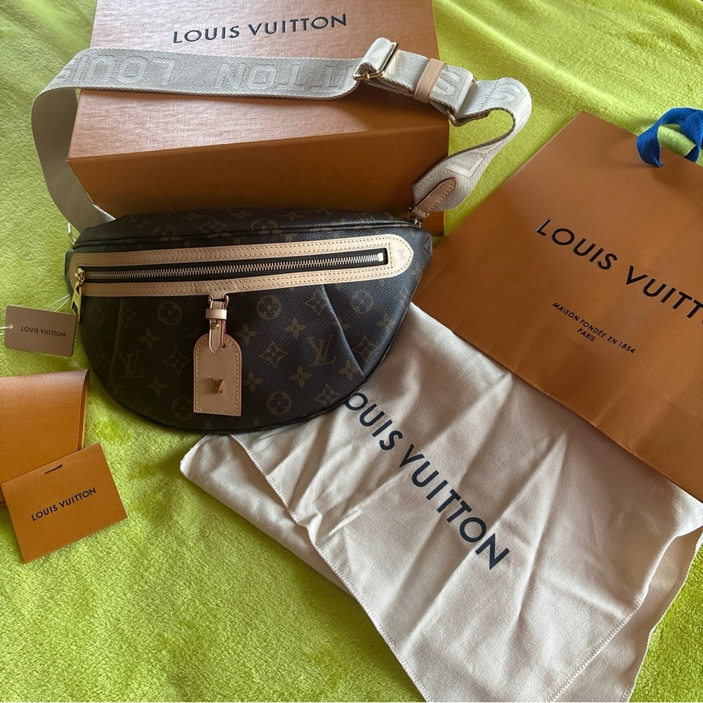 Louis Vuitton Monogram Brown and Black Sling Bag